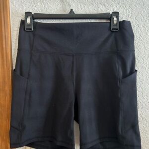 Women's Biker Black Shorts
